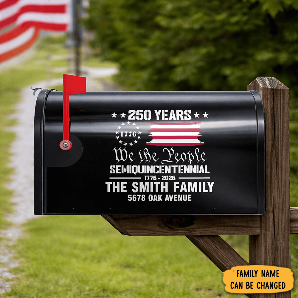 Personalized America 250th Anniversary We The People Mailbox Cover Gifts For 4Th Of July