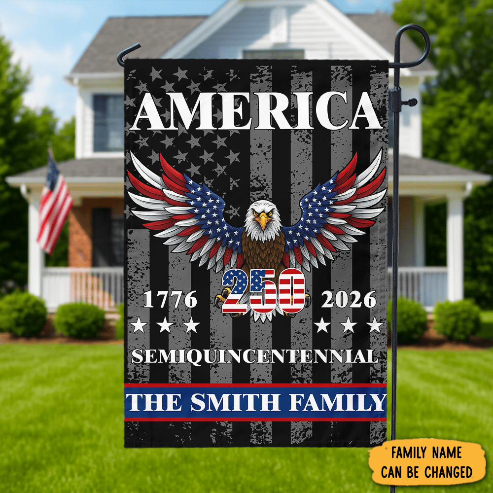 Personalized America Eagle 250th Anniversary Flag Semiquincentennial Merch Gift For Him