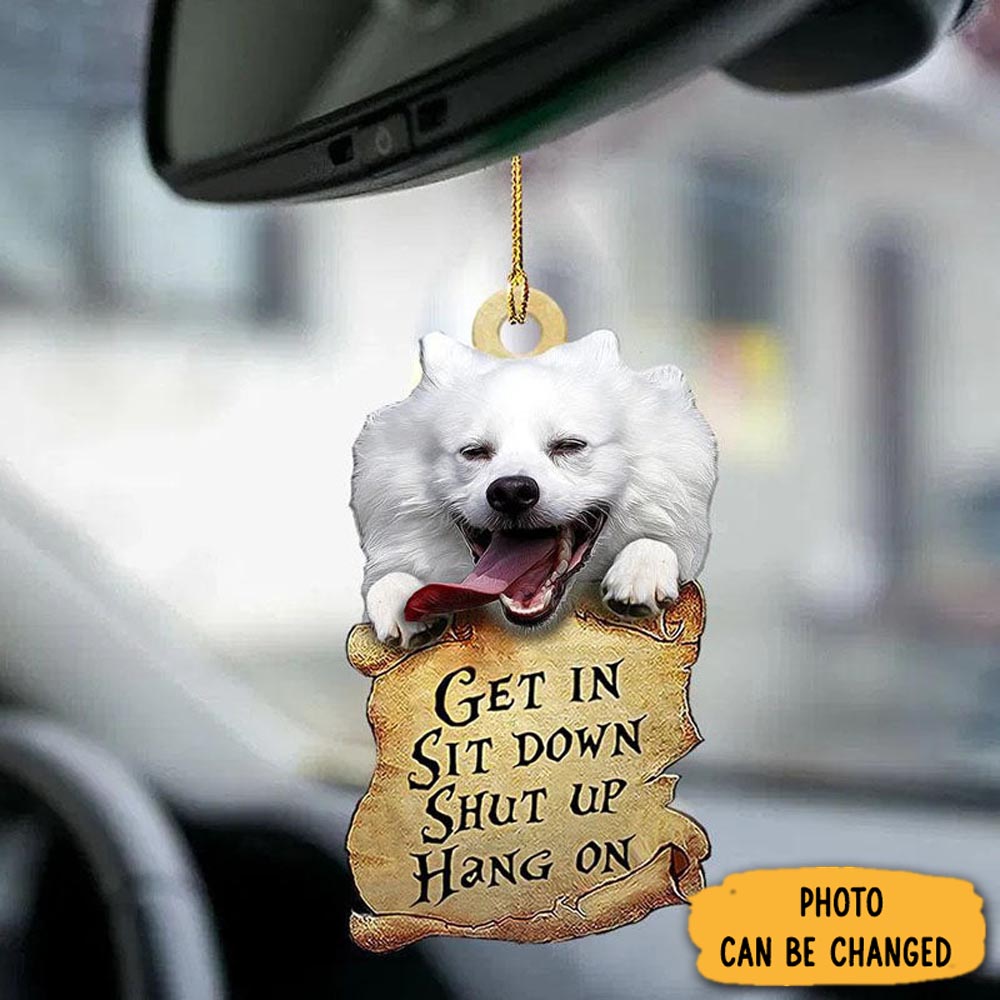 Personalized American Eskimo Dog Get In Ornament Memorable Anniversary Ornament Keepsake