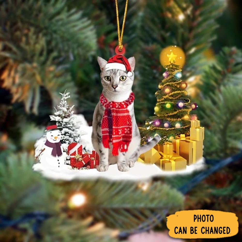 Personalized American Shorthair Cat Christmas Ornament Thoughtful Valentine Ornament Gift