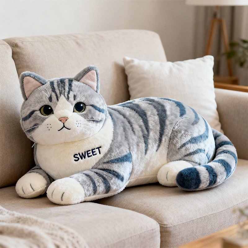 Personalized American Shorthair Pillow Animal Pillows Custom Christmas Gifts For Cat Lovers