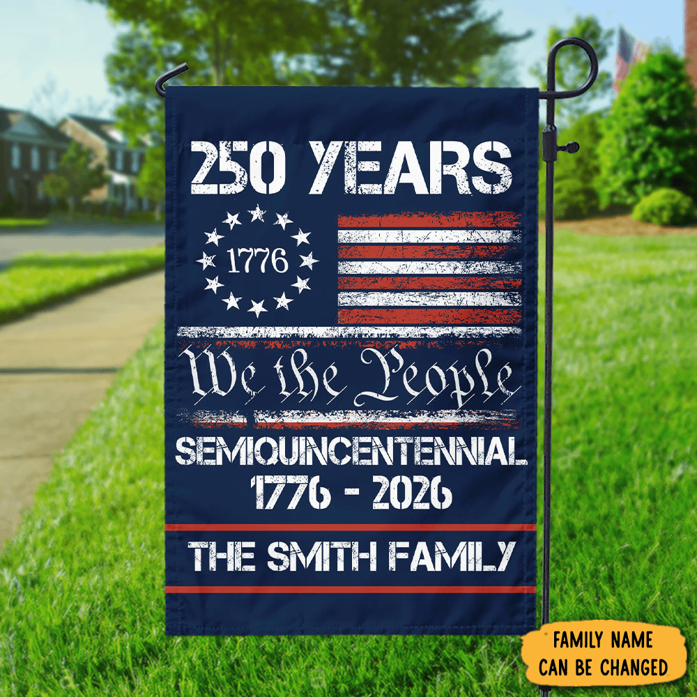 Personalized America's 250th Anniversary 1776 2026 Flag Independence Day Presents