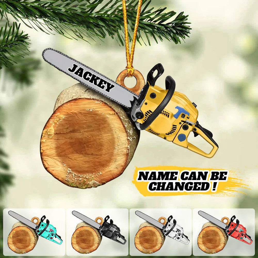 Personalized Arborist Christmas Acrylic Ornament Arborist Flat Ornament Gift for Dad