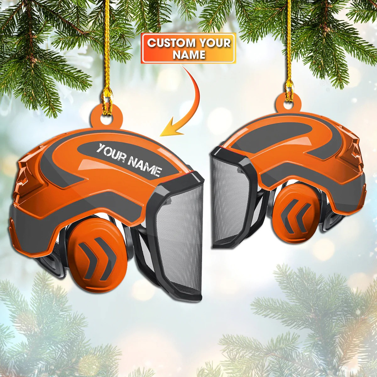 Personalized Arborist Helmet Ornament Christmas Tree Decorations Ideas 2024