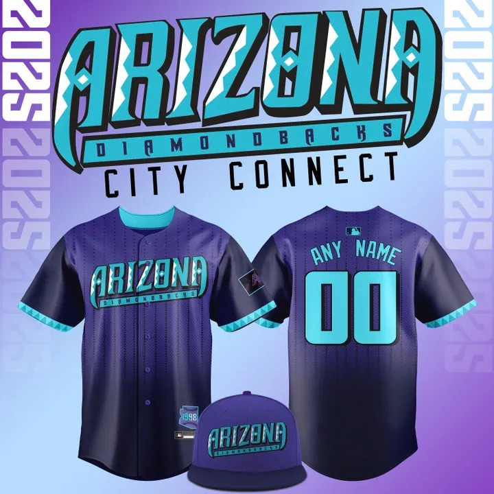 Personalized Arizona Diamondbacks City Connect 2025 Jersey Cool Gifts For Baseball Lovers
