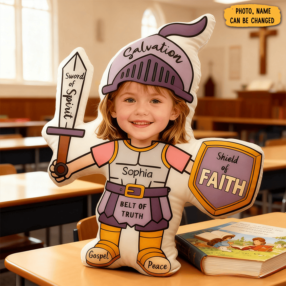 Personalized Armor Of God Pillow With Custom Name And Photo Home Decor Christian Pillow Religious Gift For Girls