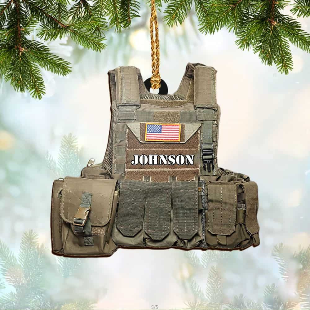 Personalized Army Uniform Veteran Christmas Ornament Gift For Veteran