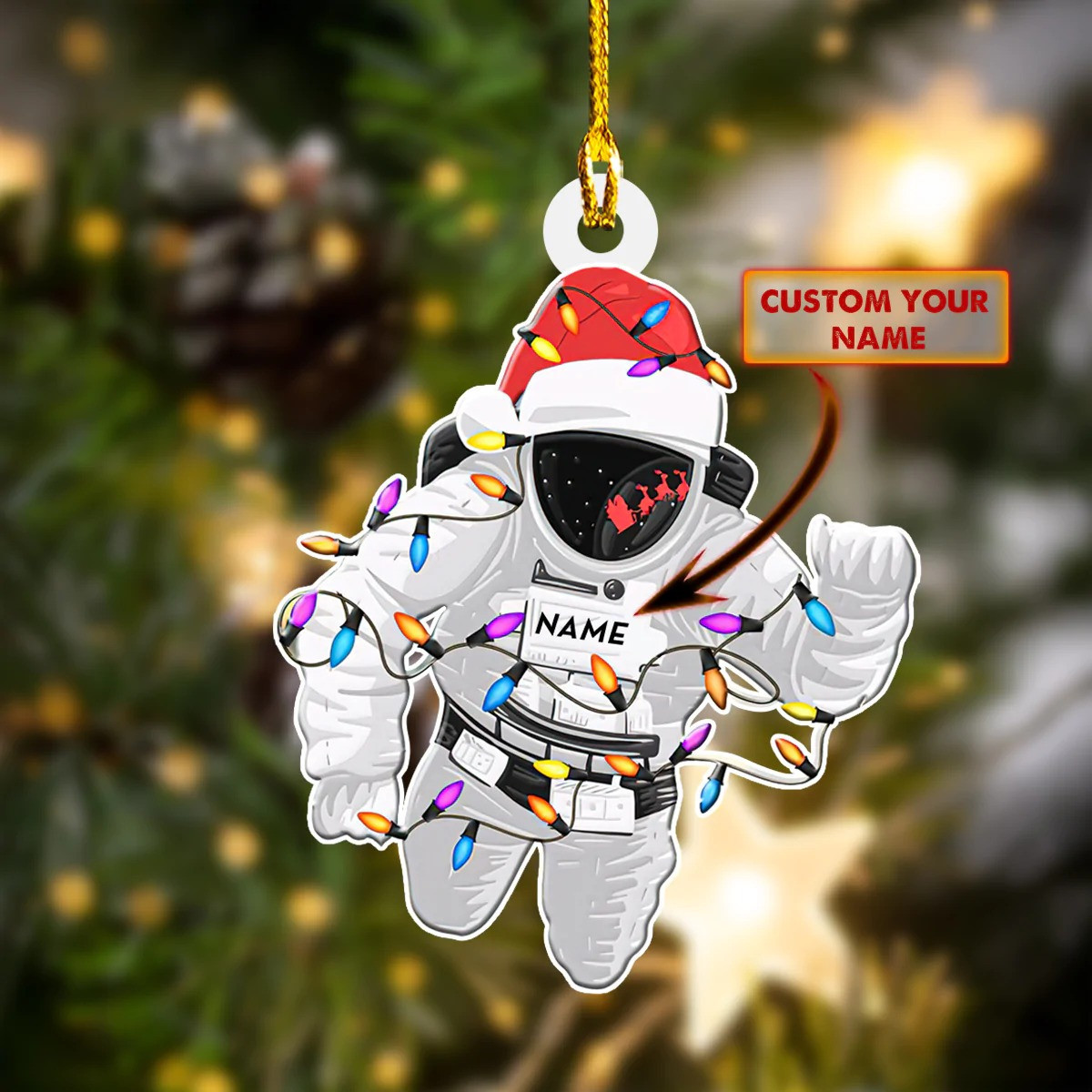 Personalized Astronaut Ornament Astronaut Christmas Tree Ornaments Decoration Gifts