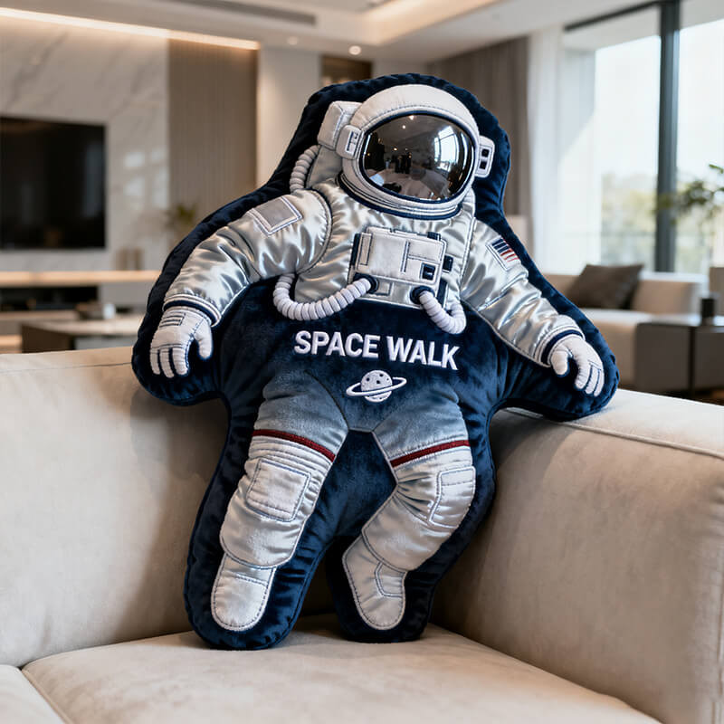 Personalized Astronaut Pillow Outer Space Decor Christmas Astronaut Themed Xmas Gifts