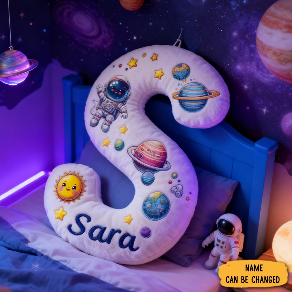 Personalized Astronaut Space Enthusiasts Pillow Cosmic Planet Pillow Gifts For Kid