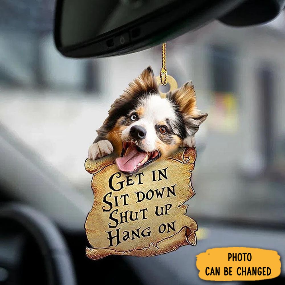 Personalized Australian Shepherd Get In Ornament Cozy Christmas Ornament Decoration