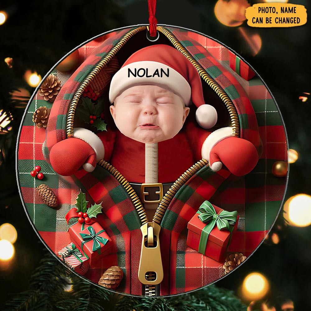 Personalized Baby First Christmas Ornament Holiday Decor Christmas Gifts For Mom