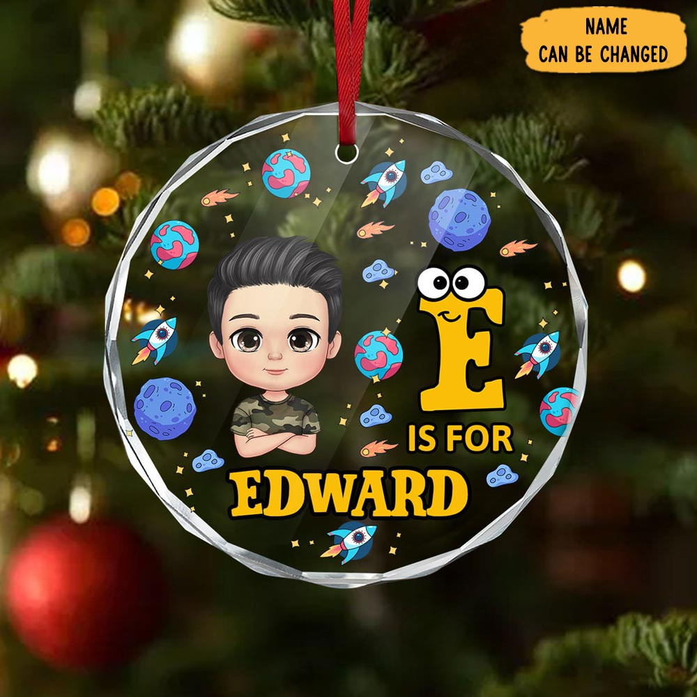 Personalized Baby Name Christmas Ornament Xmas Tree Decor Funny Secret Santa Gifts