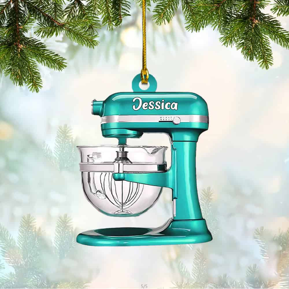 Personalized Baking Mixer Lights Ornament