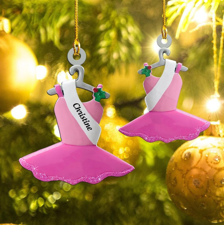 Personalized Ballet Dress Acrylic Ornament Custom Shaped for Ballet Dancer