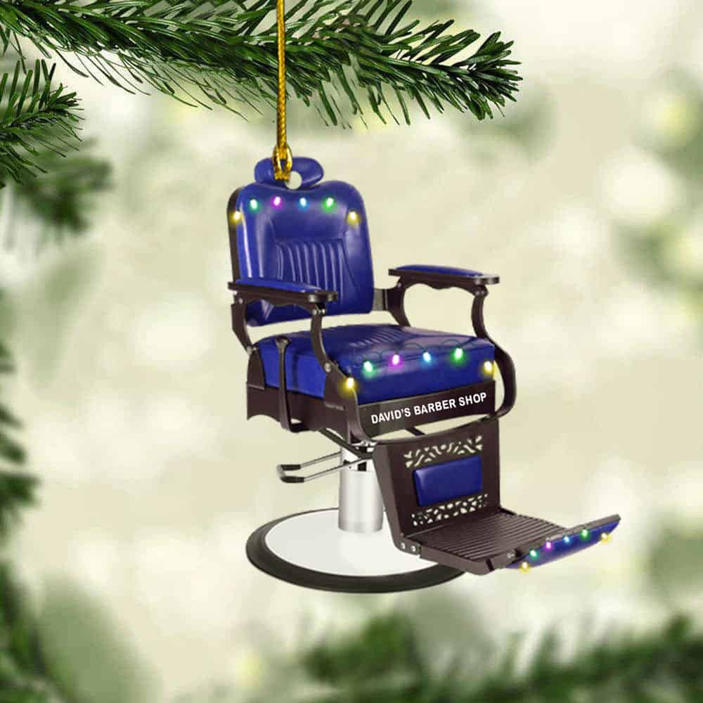 Personalized Barber Chair Personalized Christmas Ornament Gift For Barber