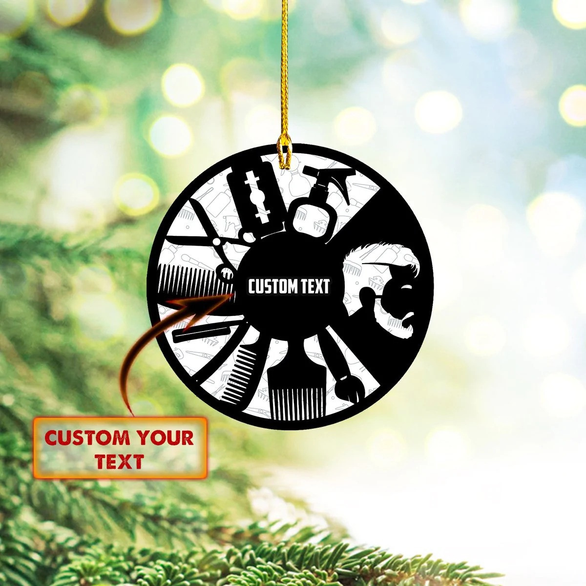 Personalized Barber Ornament 2024 Barber Christmas Ornaments Decoration Gifts