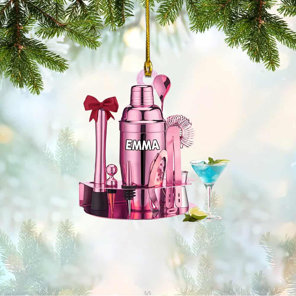 Personalized Bartender Kit Christmas Ornament Gift For Bartender