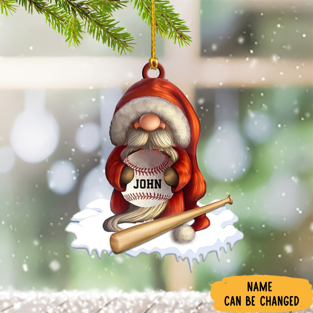 Personalized Baseball Ornament Baseball Christmas Ornament Gifts For Sport Lovers