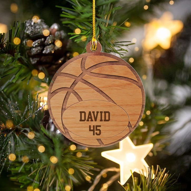 Personalized Basketball Custom shape acrylic ornament ornament for Basketball Players