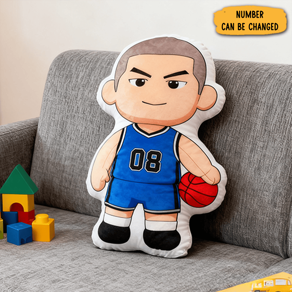 Personalized Basketball Player Pillow With Custom Name And Number