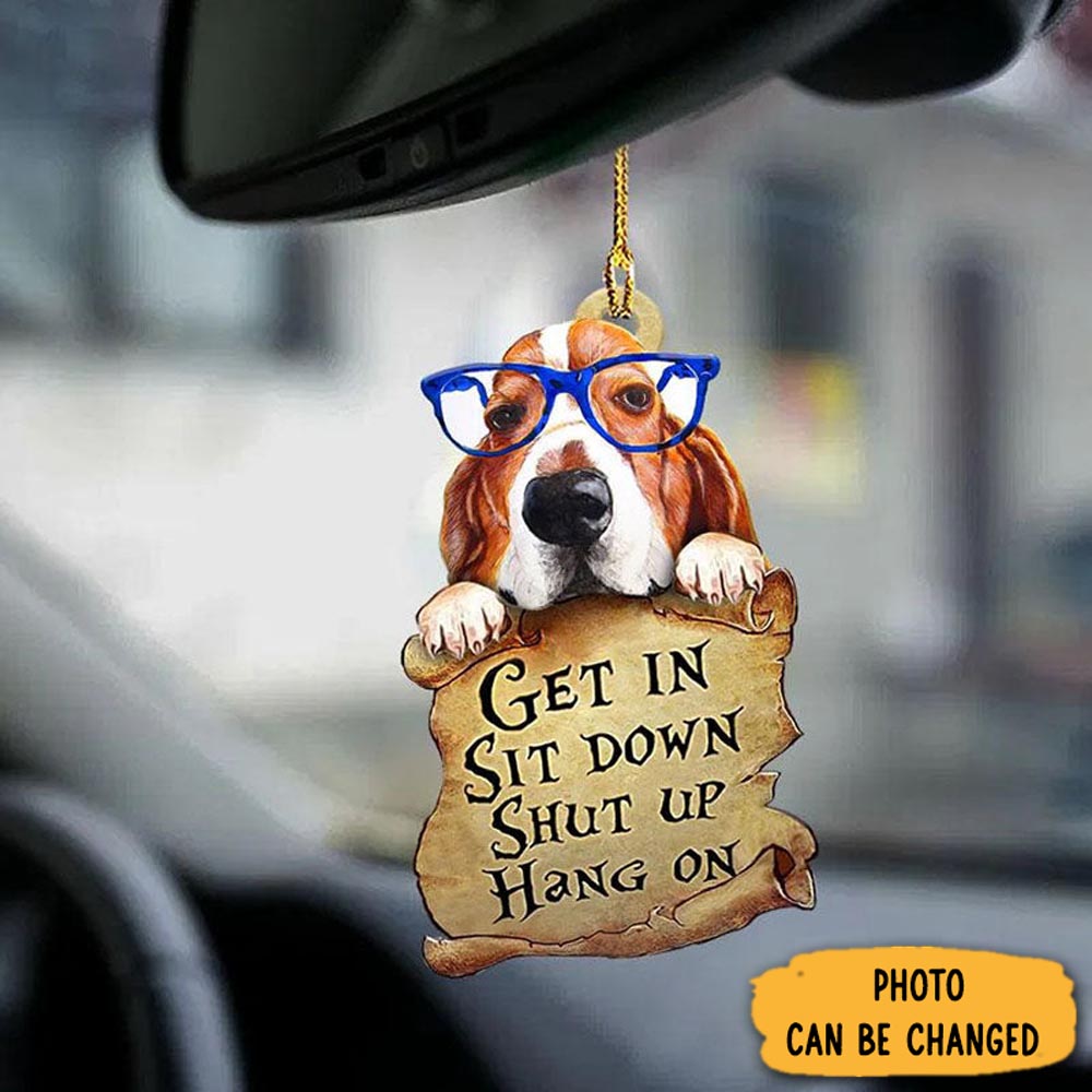Personalized Basset Hound Get In Ornament Perfect Christmas Ornament Gift