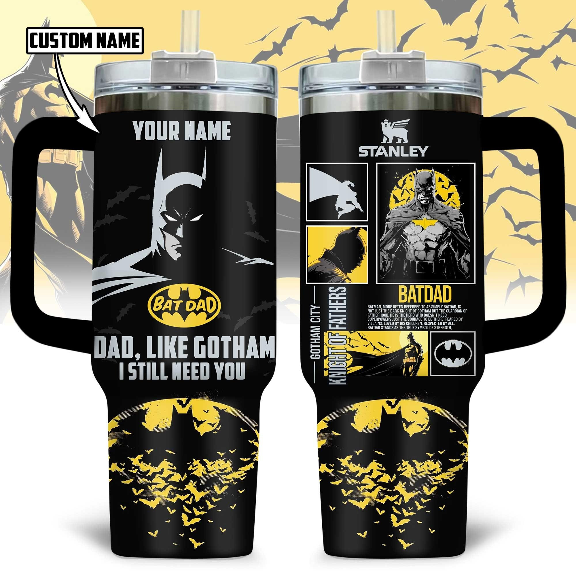 Personalized Batman Batdad I Like Gotham I Still Need You Tumble Best Father's Day Gifts