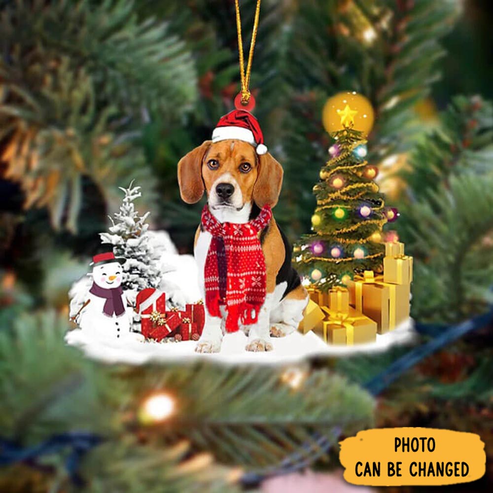 Personalized Beagle Christmas Ornament Classic Christmas Ornament Gift