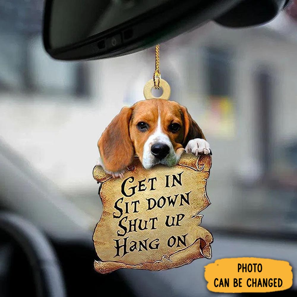 Personalized Beagle Get In Ornament Heartwarming Family Ornament Keepsake