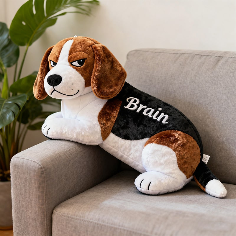 Personalized Beagle Pillow Custom Animal Pillows Best Christmas Gifts For Beagle Lovers