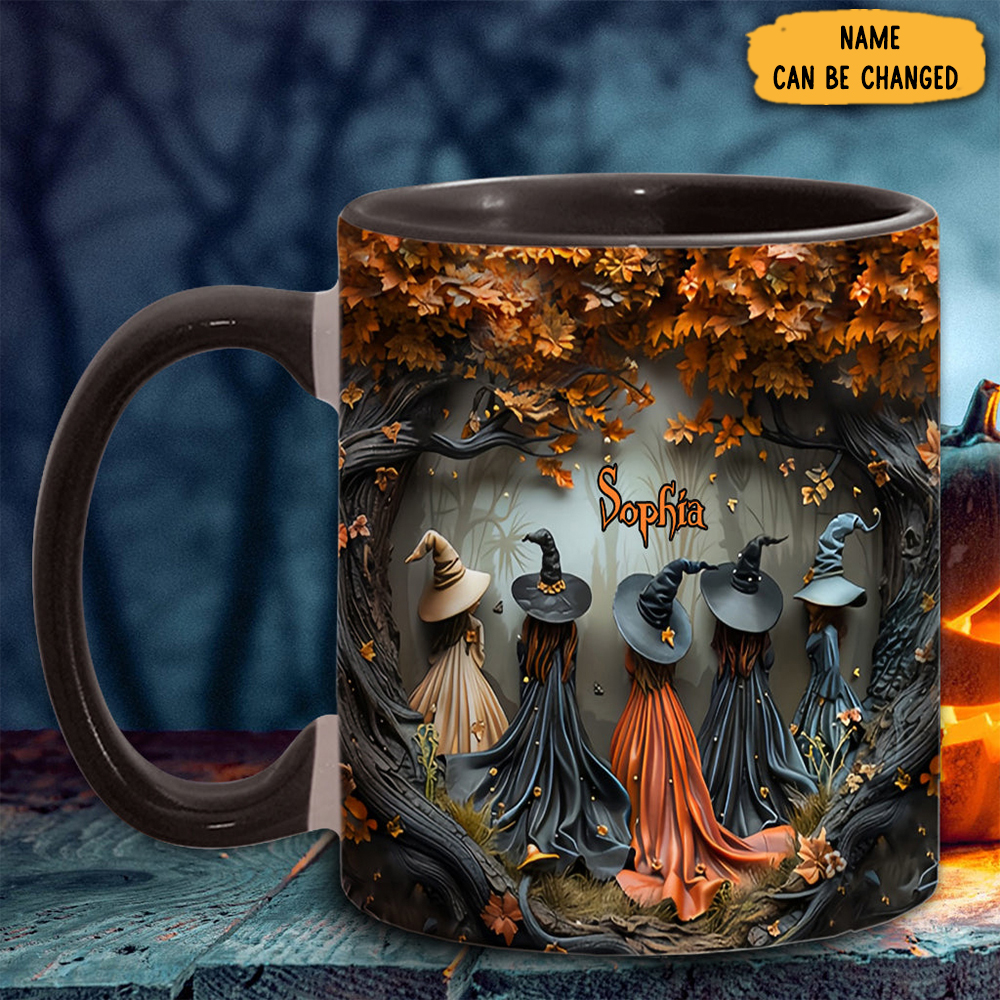 Personalized Beautiful Witches Mug Autumn Themed Witch Mugs Unique Witchy Gifts For Her