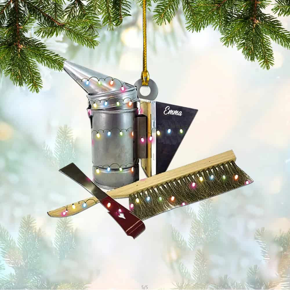Personalized Beekeeping Tool Ornament Gift For Beekeeper