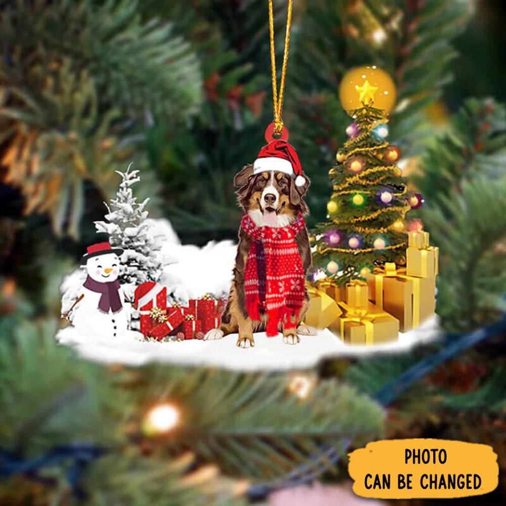 Personalized Bernese Mountain Dog Christmas Ornament Lovely New Year Ornament Keepsake