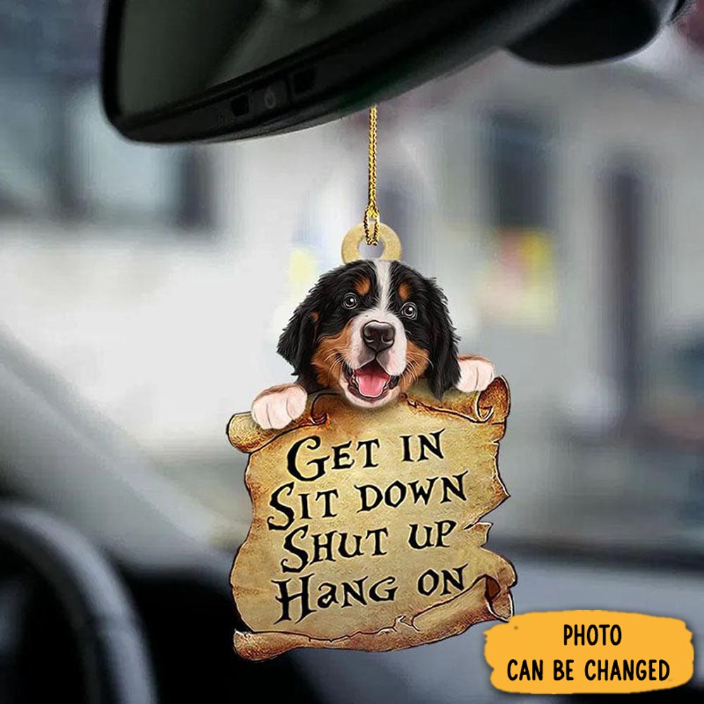 Personalized Bernese Mountain Dog Get In Ornament Heartwarming Holiday Ornament Gift