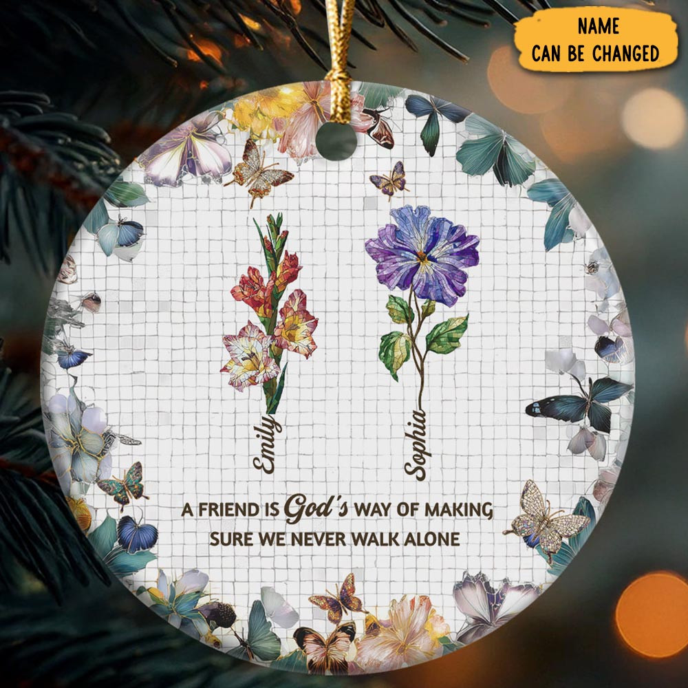 Personalized Best Friends Christmas Ornament Xmas Decor Christmas Gifts For Friends
