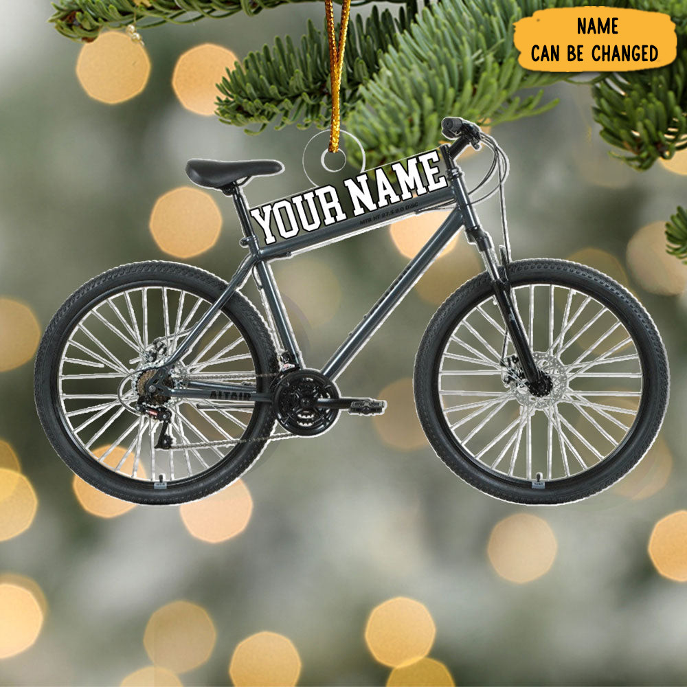 Personalized Bicycle Christmas Ornament Holiday Decor Christmas Gifts For Riders