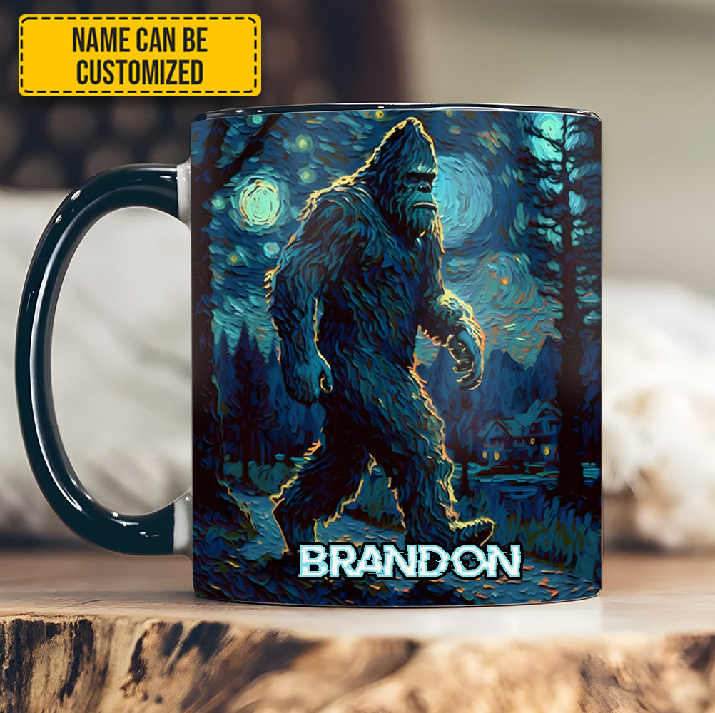 Personalized Bigfoot Night Walker Mug Custom Coffee Mug Gifts For Bigfoot Lovers