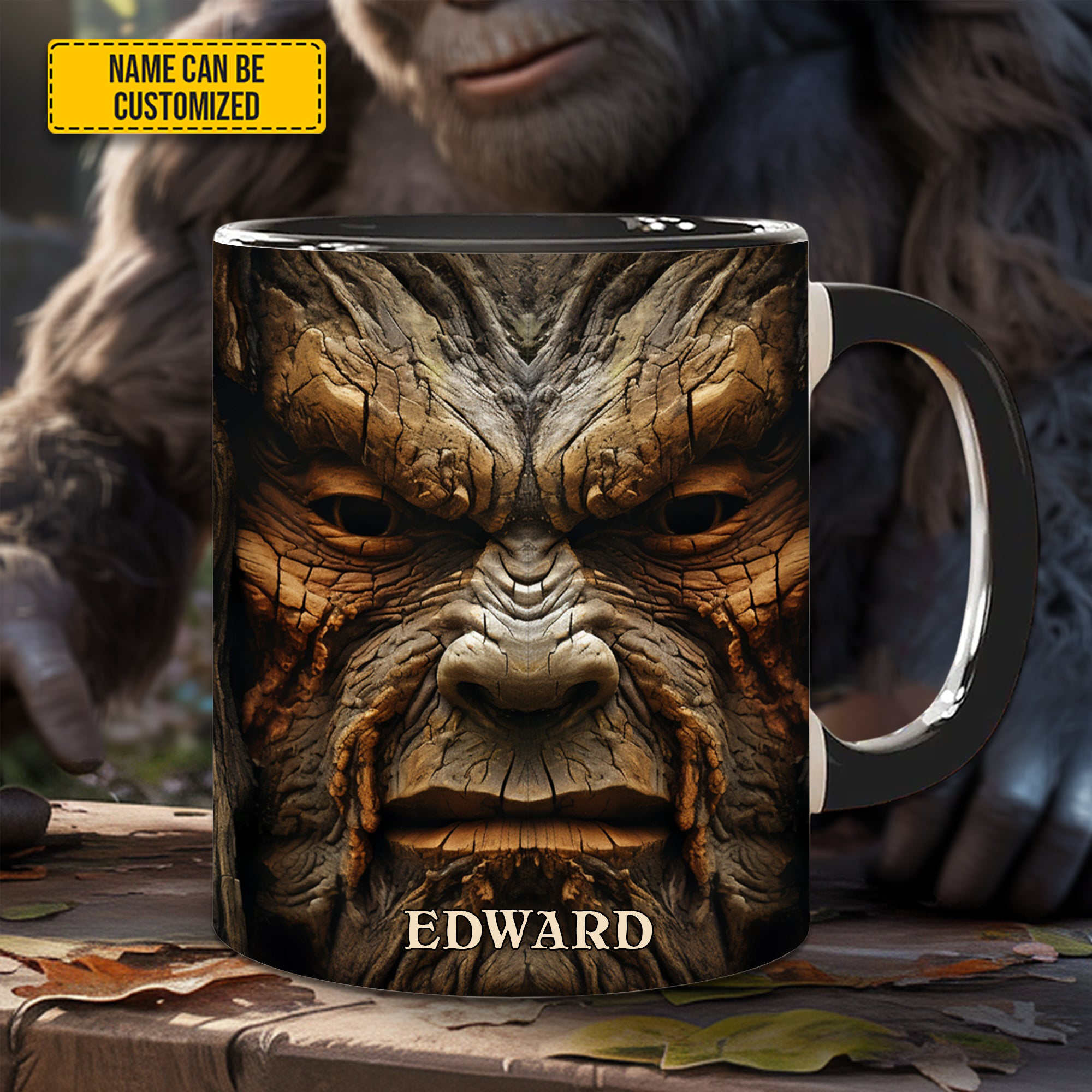 Personalized Bigfoot Saw Me Mug Mythology Themed Coffee Mug Gifts For Dad