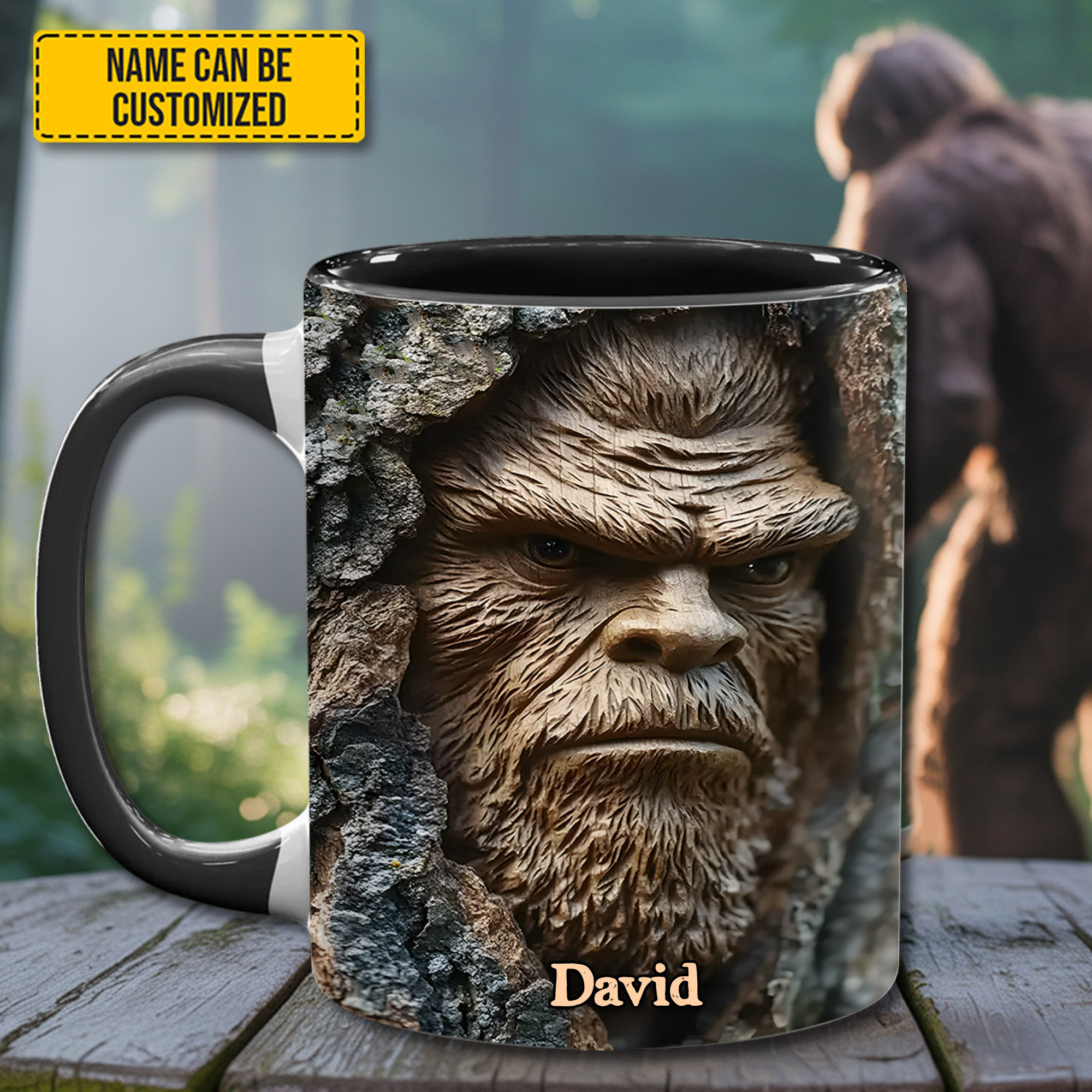 Personalized Bigfoot Wilderness Legend Mug Animal Design Christmas Gifts For Him