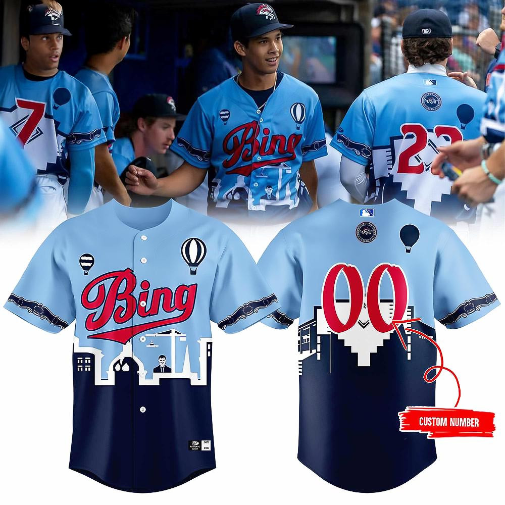 Personalized Binghamton Rumble Ponies Independence Day Baseball Jersey Him Gifts