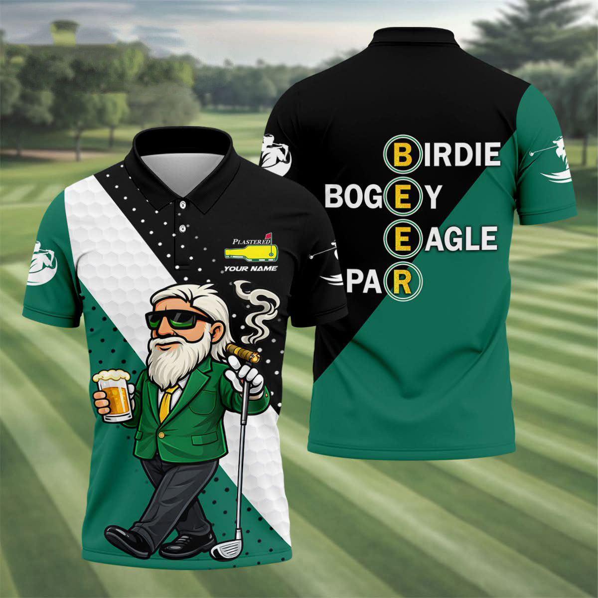 Personalized Birdie Bogey Eagle Par Baseball Jersey Shirt Funny Golf Apparel Gift For Golfers And Beer Fans