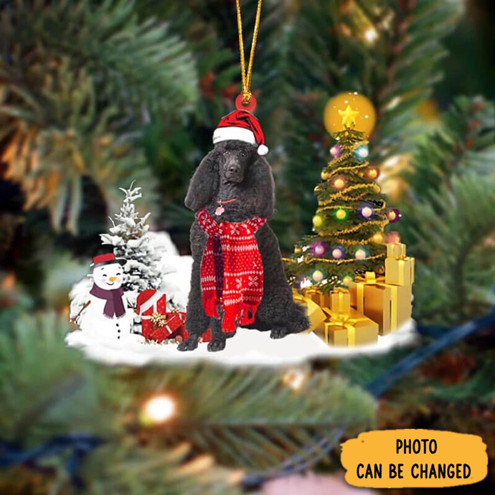 Personalized Black Poodle Christmas Ornament Heartfelt Ornament Gift For Mom