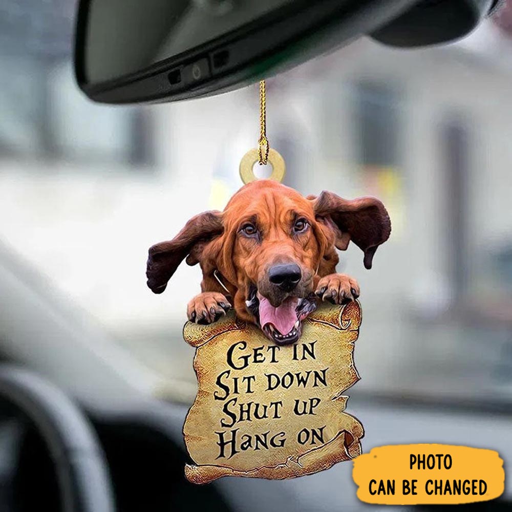 Personalized Bloodhound Get In Ornament Cozy Christmas Ornament Decoration