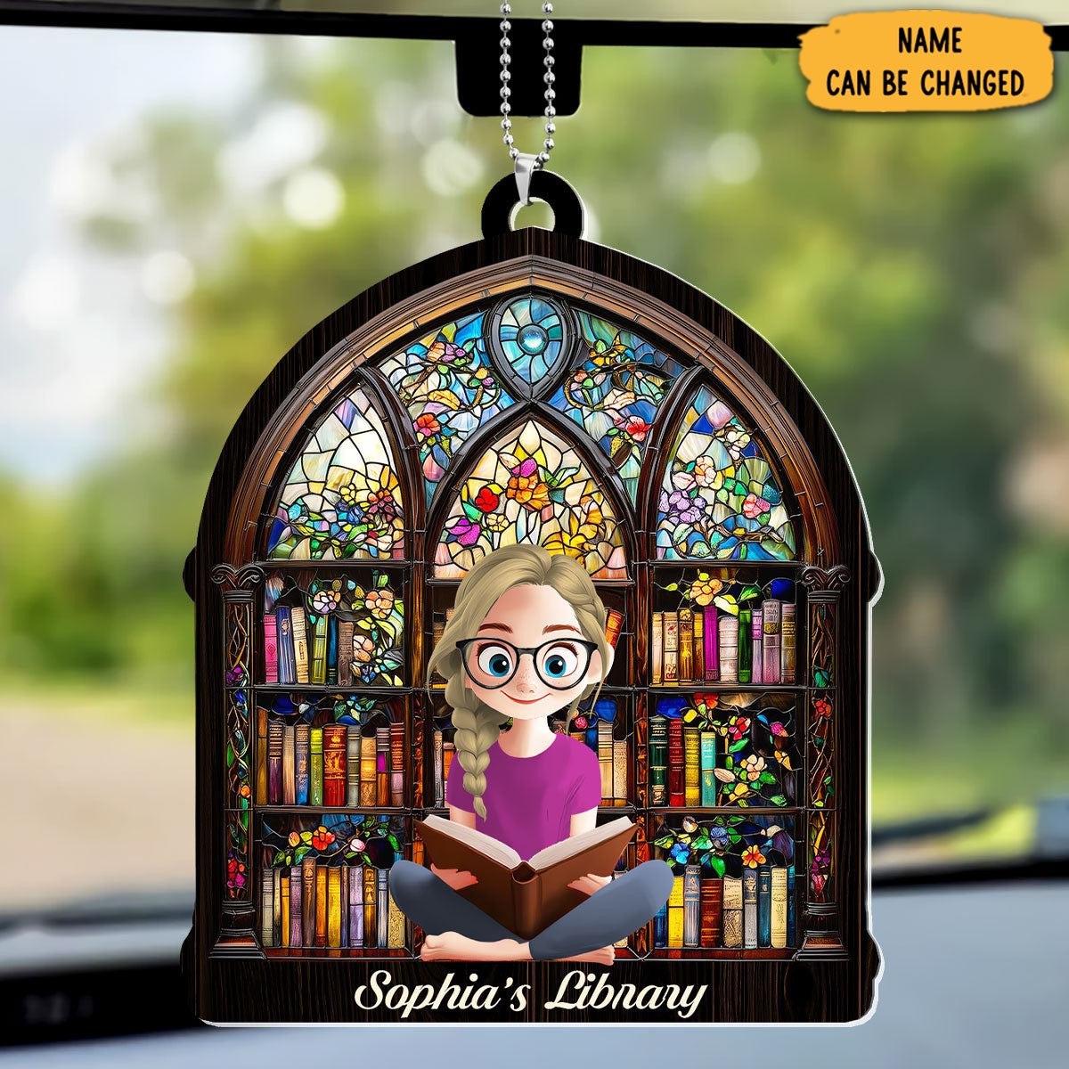 Personalized Book Library Christmas Ornament Christmas Decor Xmas Gifts For Bookworms