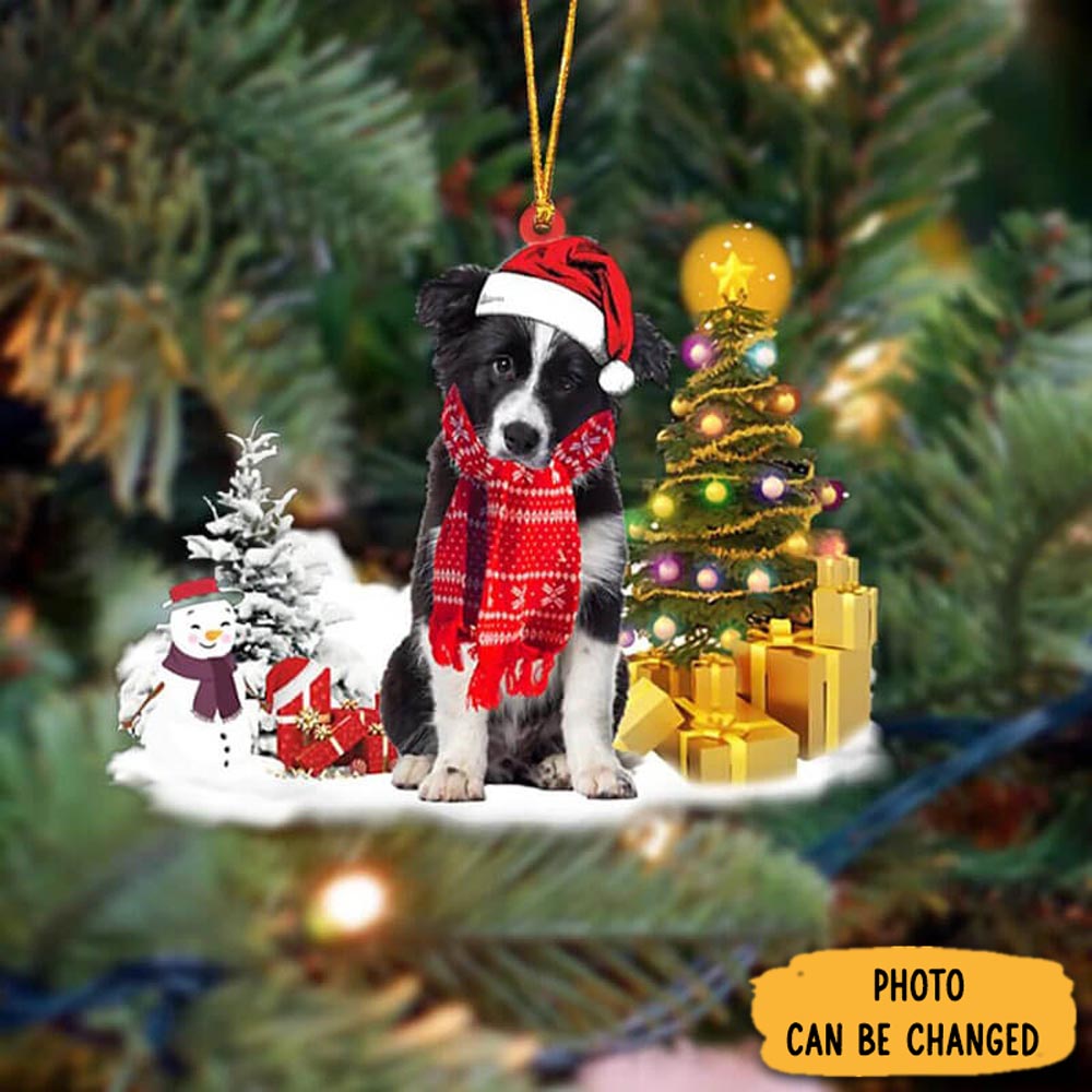 Personalized Border Collie Christmas Ornament Personalized Ornament For Holiday Decor