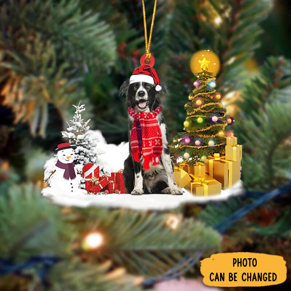 Personalized Border Collie Christmas Ornament Timeless Ornament For Holiday Memories