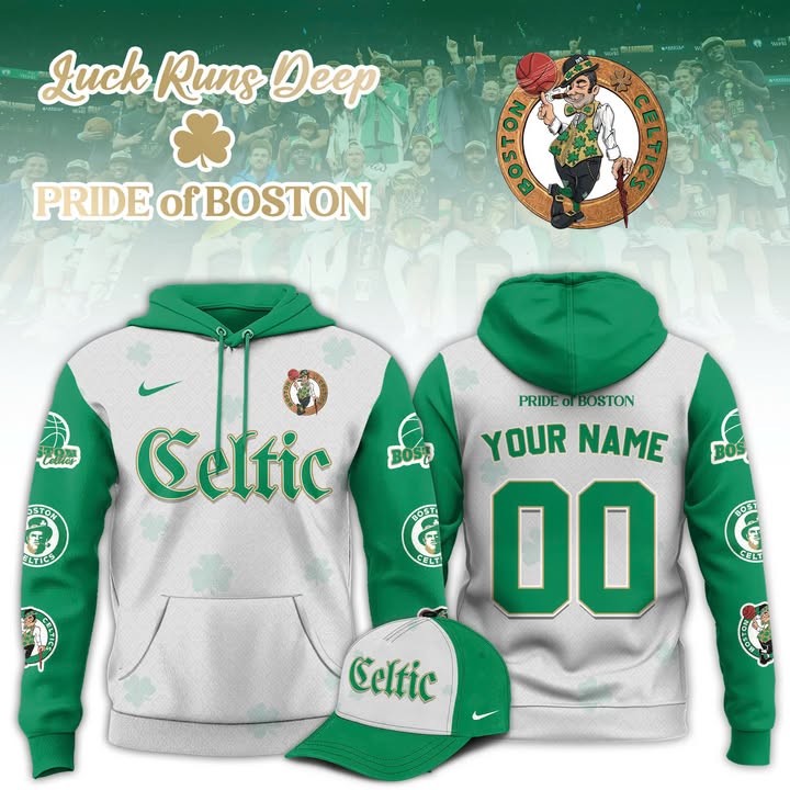 Personalized Boston Celtic Luck Runs Deep Hoodie Gifts For Basketball Players