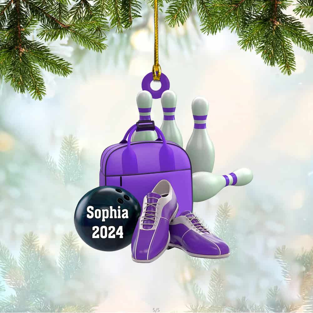 Personalized Bowling Personalized Christmas Ornament Gift For Bowling Lovers
