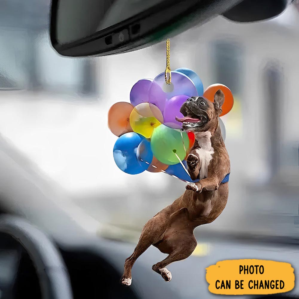 Personalized Boxer Fly With Bubbles Car Hanging Ornament Perfect Christmas Ornament Gift