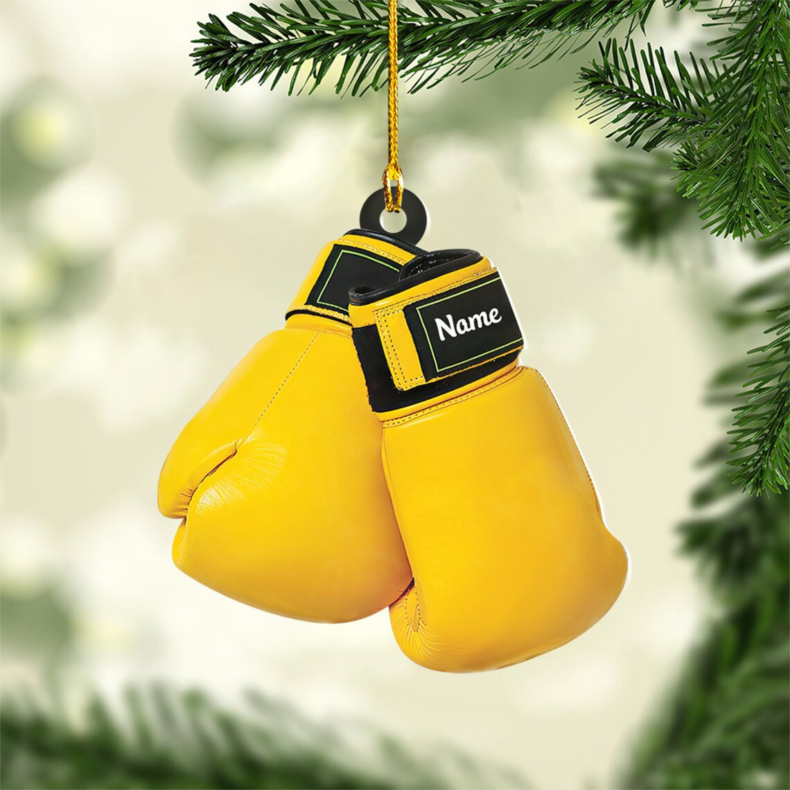 Personalized Boxing Christmas Ornament Boxing Tree Hanging Ornament Boxing Lover Gift Christmas Decor